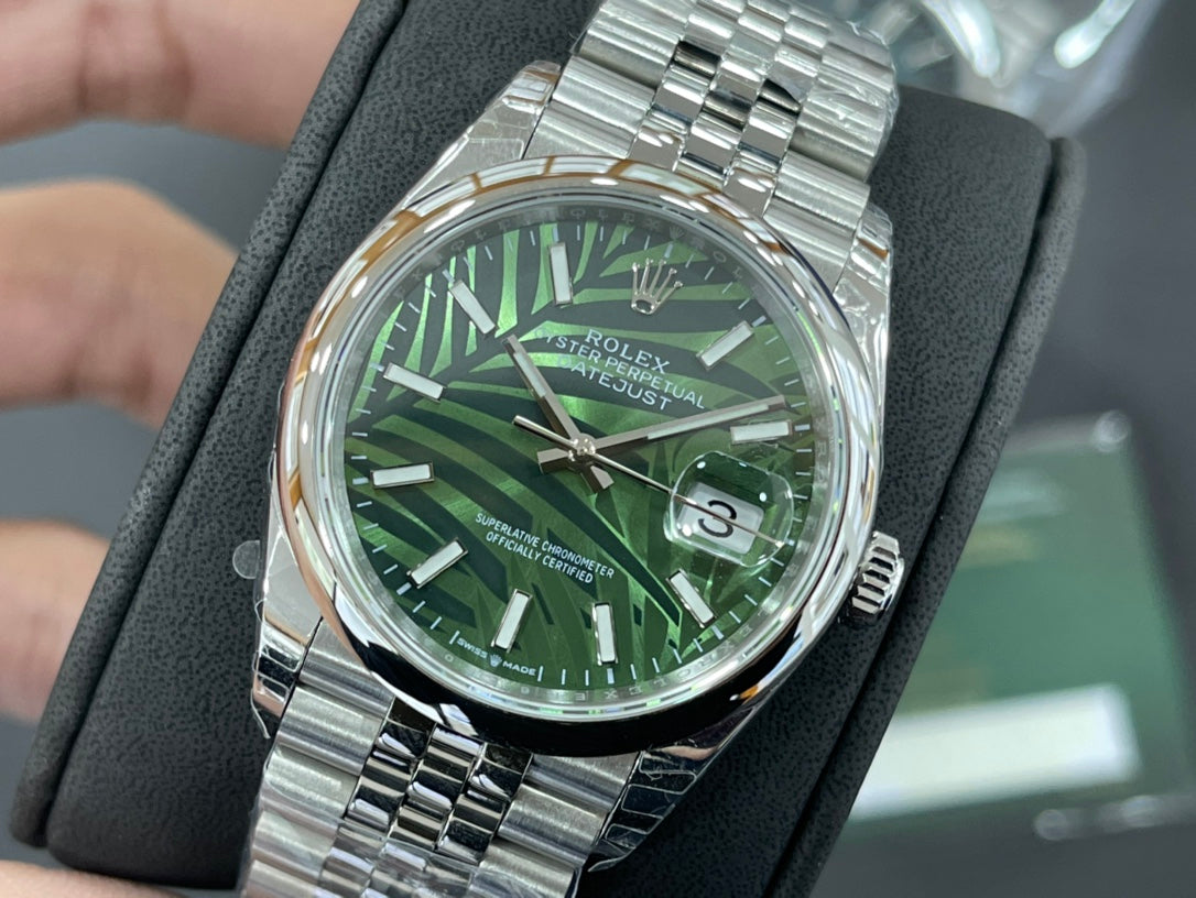 Rolex Date Just 36 mm Jubilee Bamboo Dial