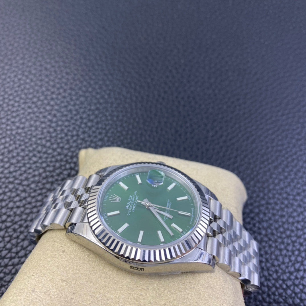 Rolex Date Just Green Dial Jubilee