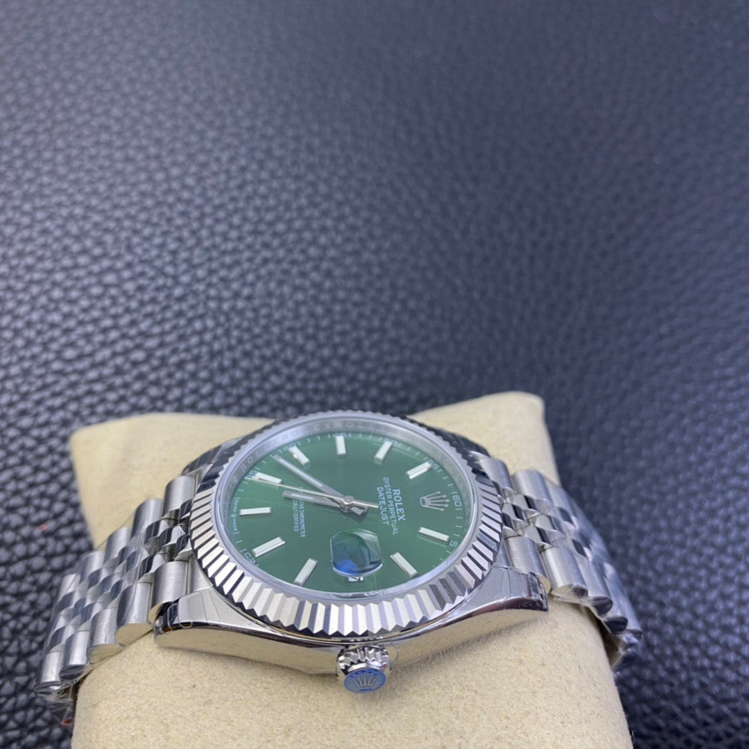 Rolex Date Just Green Dial Jubilee