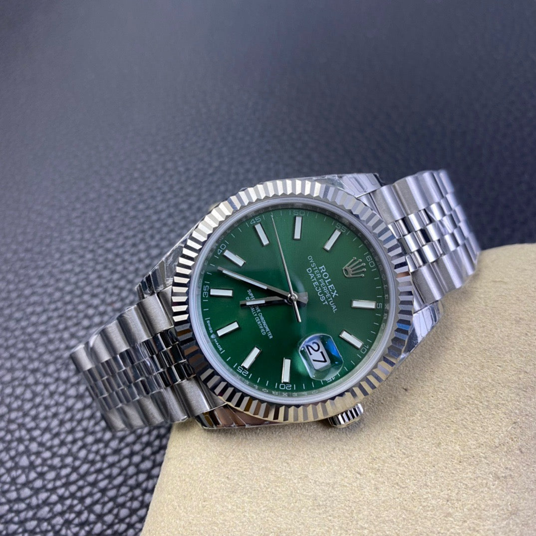 Rolex Date Just Green Dial Jubilee