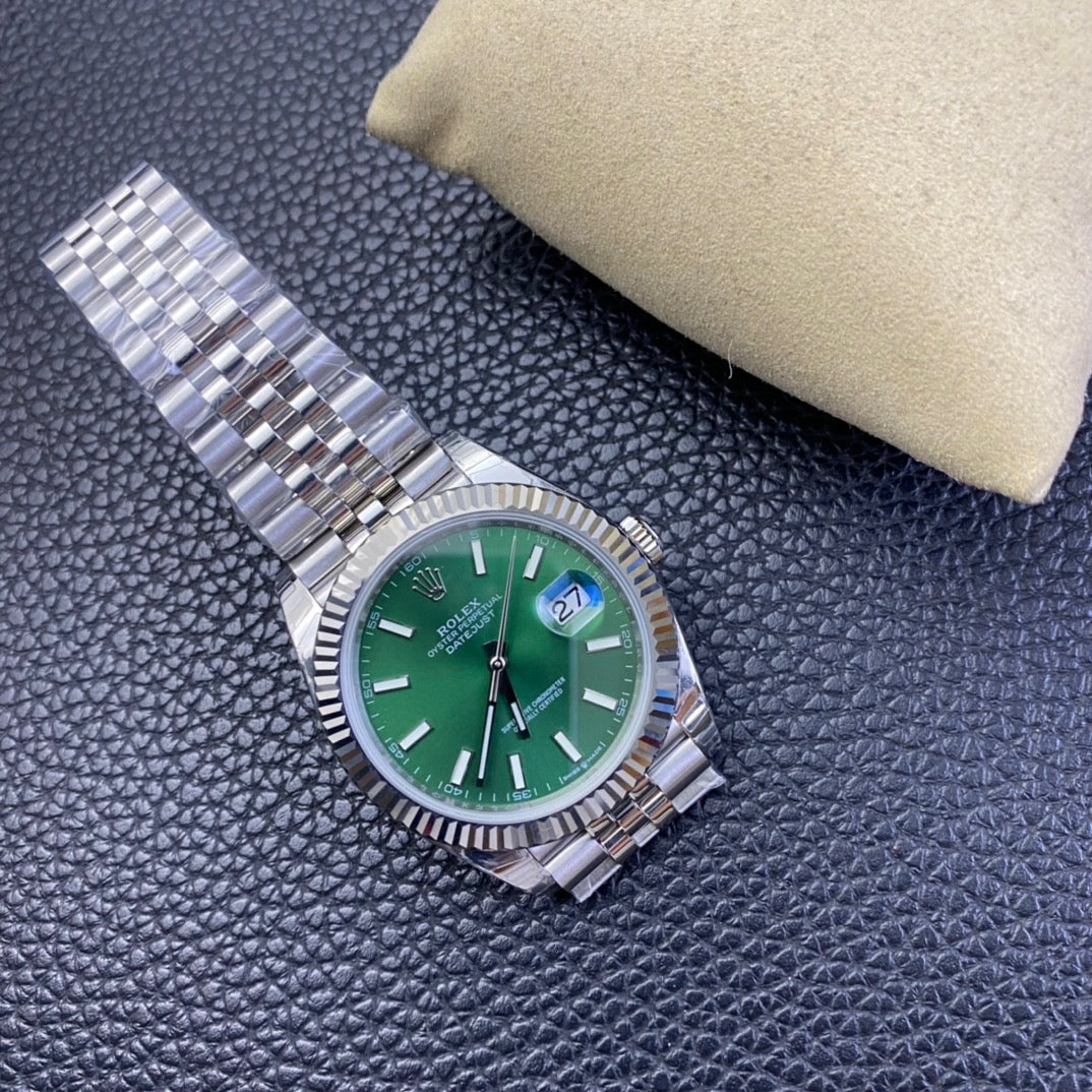 Rolex Date Just Green Dial Jubilee