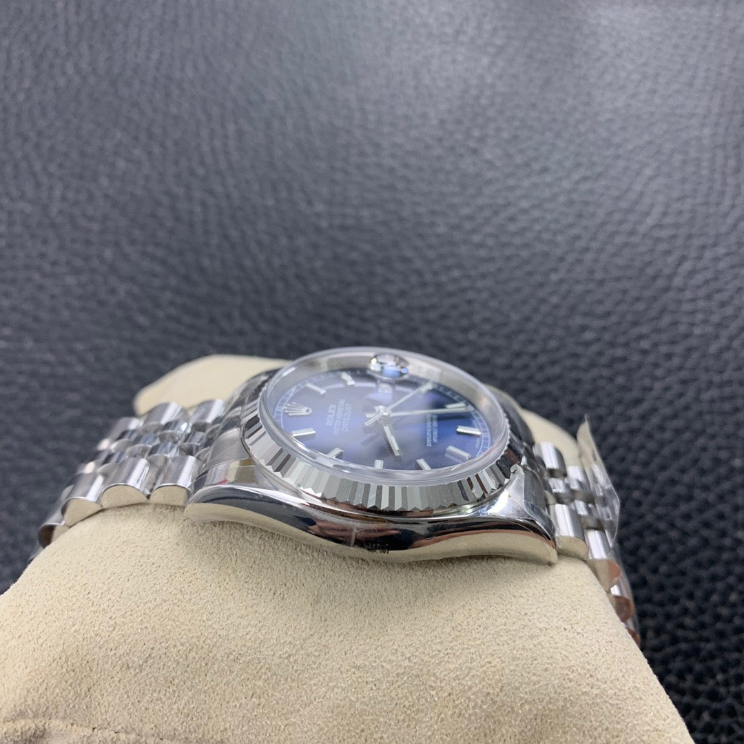 Rolex Date Just Blue Dial Jubilee
