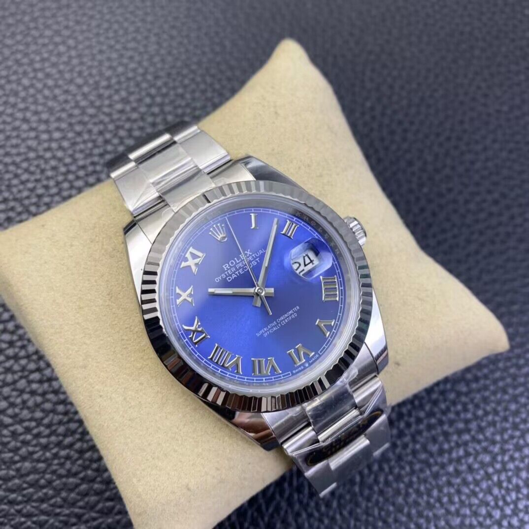 Rolex Date Just Blue Dial Oyster